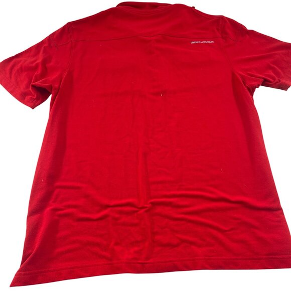 Under Armour Men's Red Polo Shirt 2XL Regular Fit Short Sleeve - Picture 5 of 5